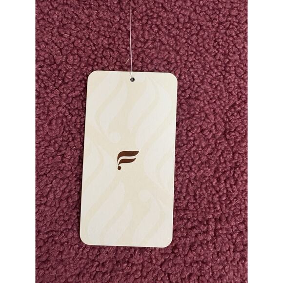 Fabletics Pullover Womens Size 2X Plus Red Crew Malia Sherpa Fleece Cropped New - Picture 11 of 13